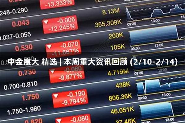 中金宸大 精选 | 本周重大资讯回顾 (2/10-2/14)